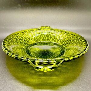 Indiana Glass Honeycomb Serving Dish